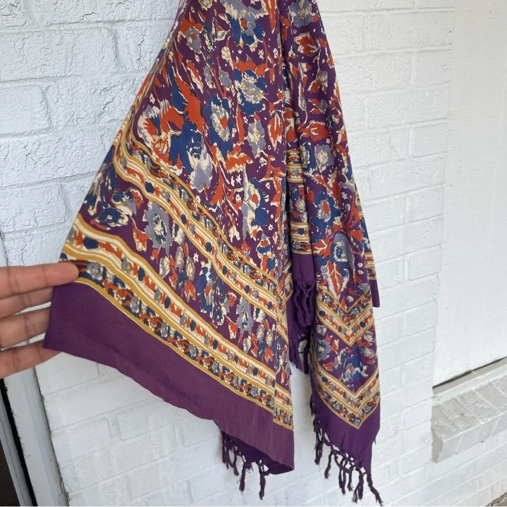 Woodlands Fairy Urban Outfitters Siya Purple Fringe bohemian tapestry NWOT rare!